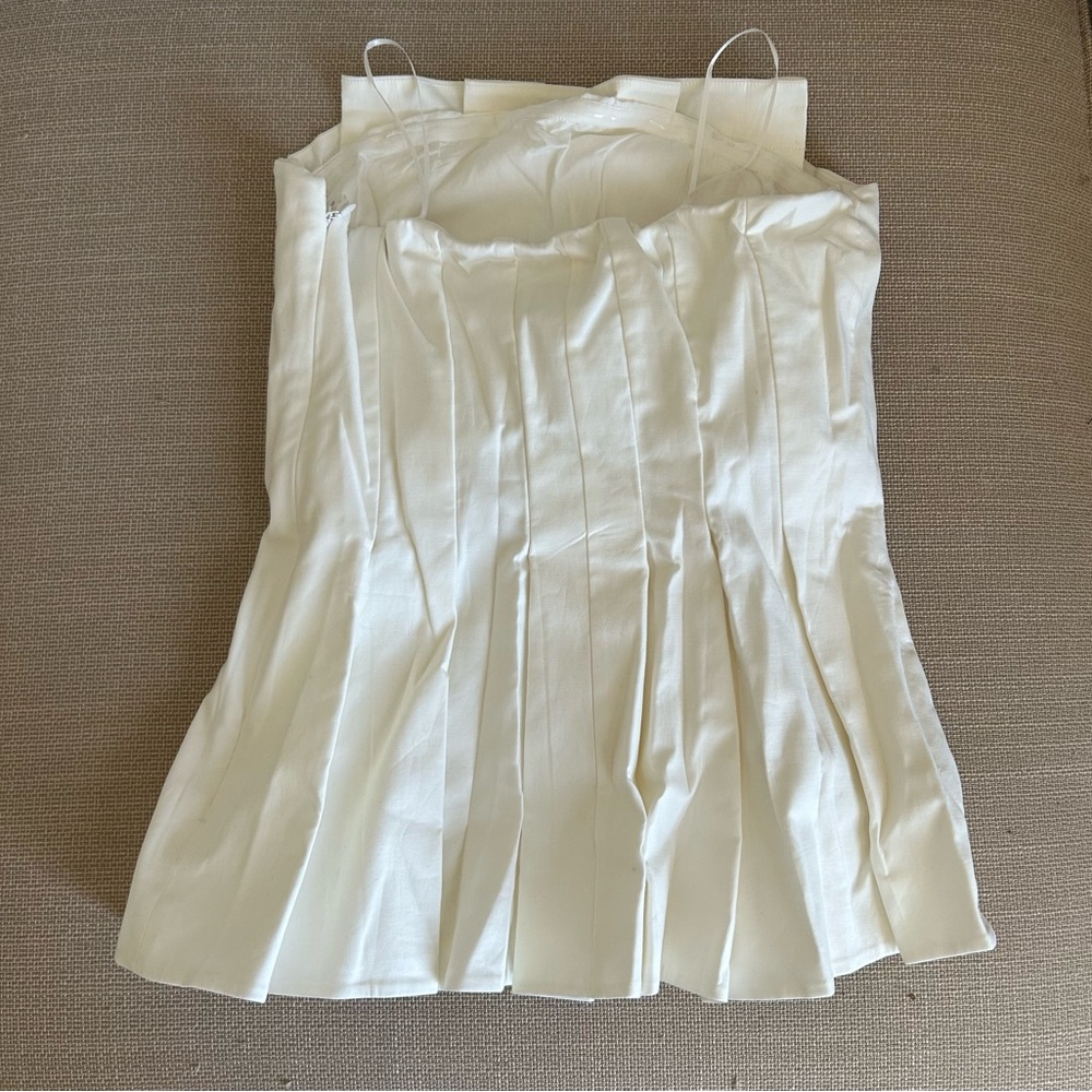 Reformation Ashlyn Top - White Ivory Beau Cocktail Cotton Causal Party - Picture 5 of 9